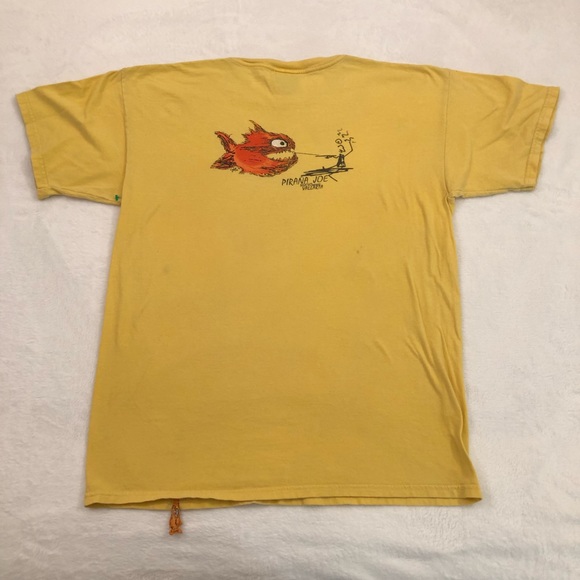 Pirana Joe | Shirts | Vintage Pirana Joe Nuevo Vallarta Mexico Yellow ...